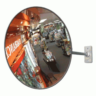 Arcylic Convex Mirror 12 Security Mirror, Adjustable Fixing