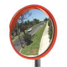 Deluxe Stainless Steel Traffic Mirror 32"